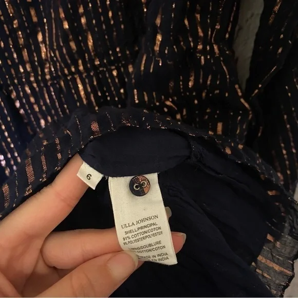 Ulla Johnson Della Dress Midnight 6 - Picture 12 of 13